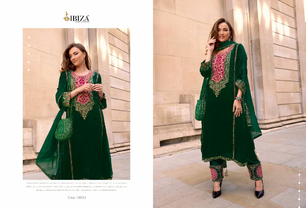 Ibiza Zairah Vol-2 Wholesale Pure Viscose Velvet With Embroidery Work Winter Suits