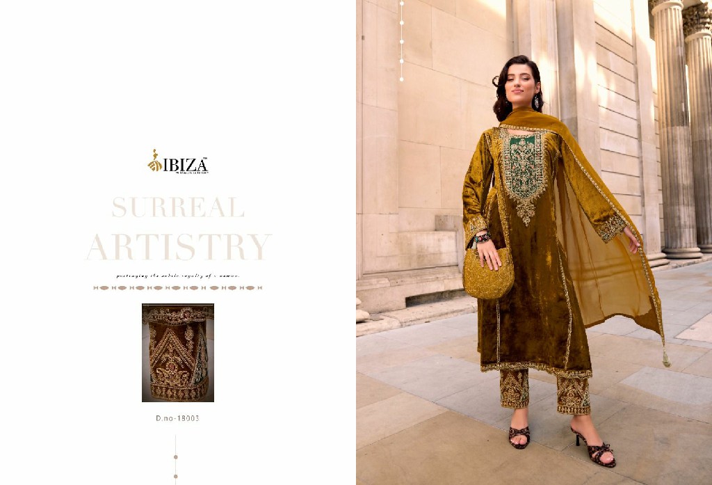 Ibiza Zairah Vol-2 Wholesale Pure Viscose Velvet With Embroidery Work Winter Suits