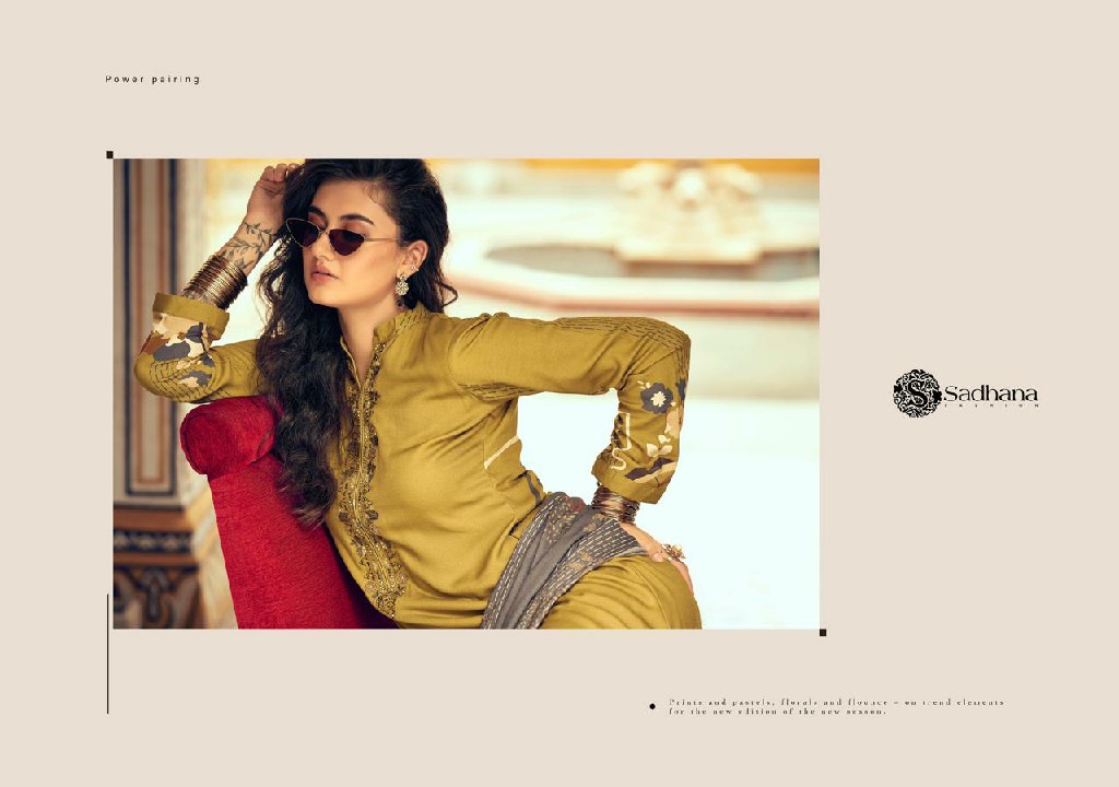 Sadhana Swara Wholesale Viscose Pashmina With Fancy Work Winter Suits