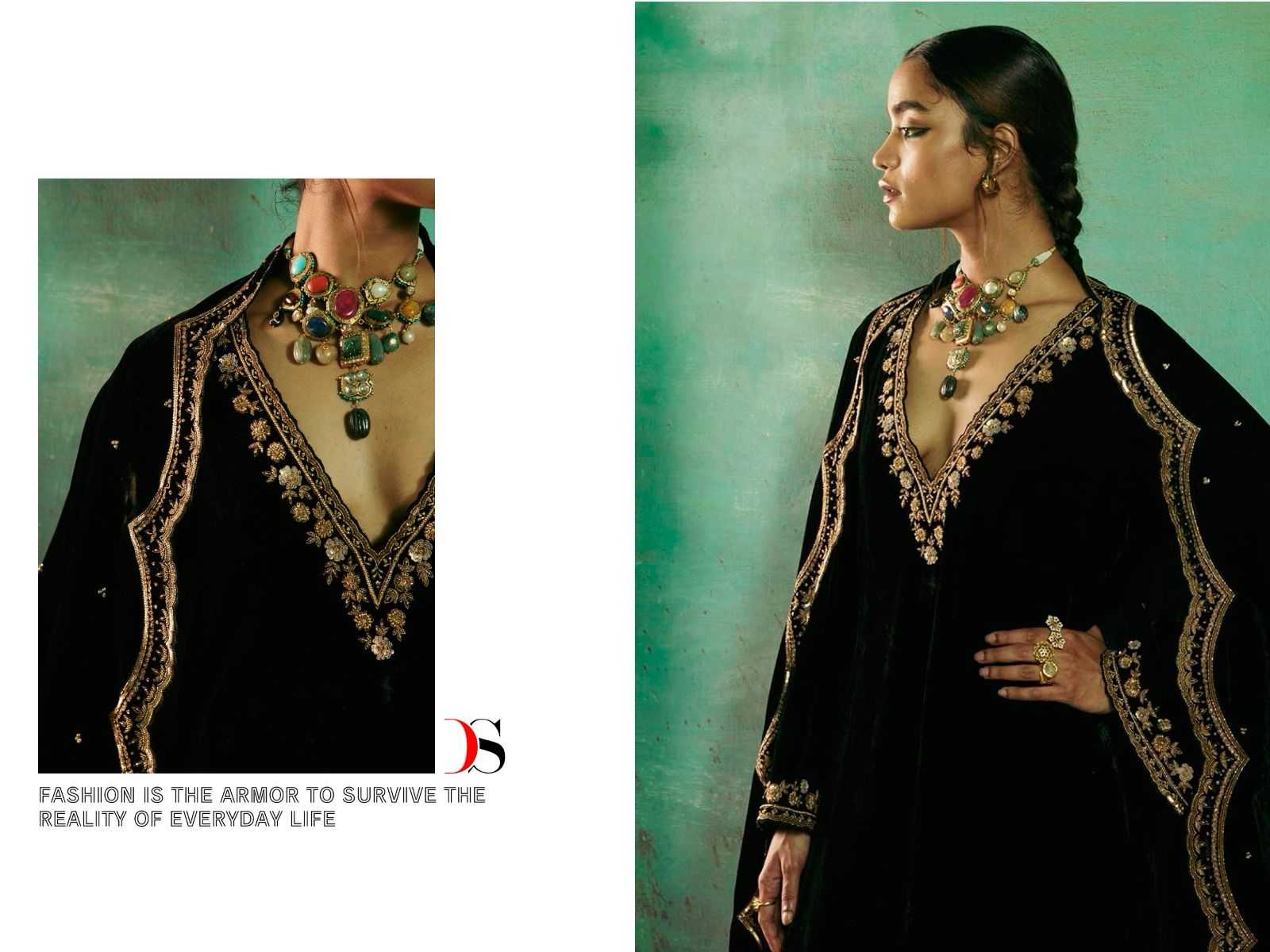 deepsy suits firodus velvet collection embroidery winter suits