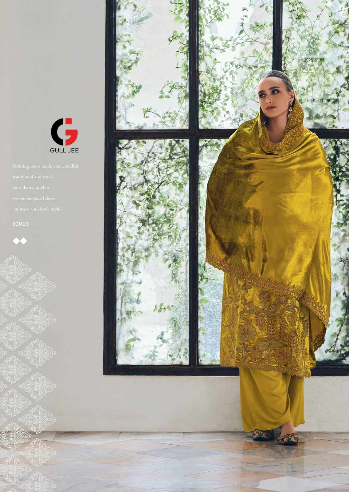 gull jee noor e fiza viscose velvet designer winter suits