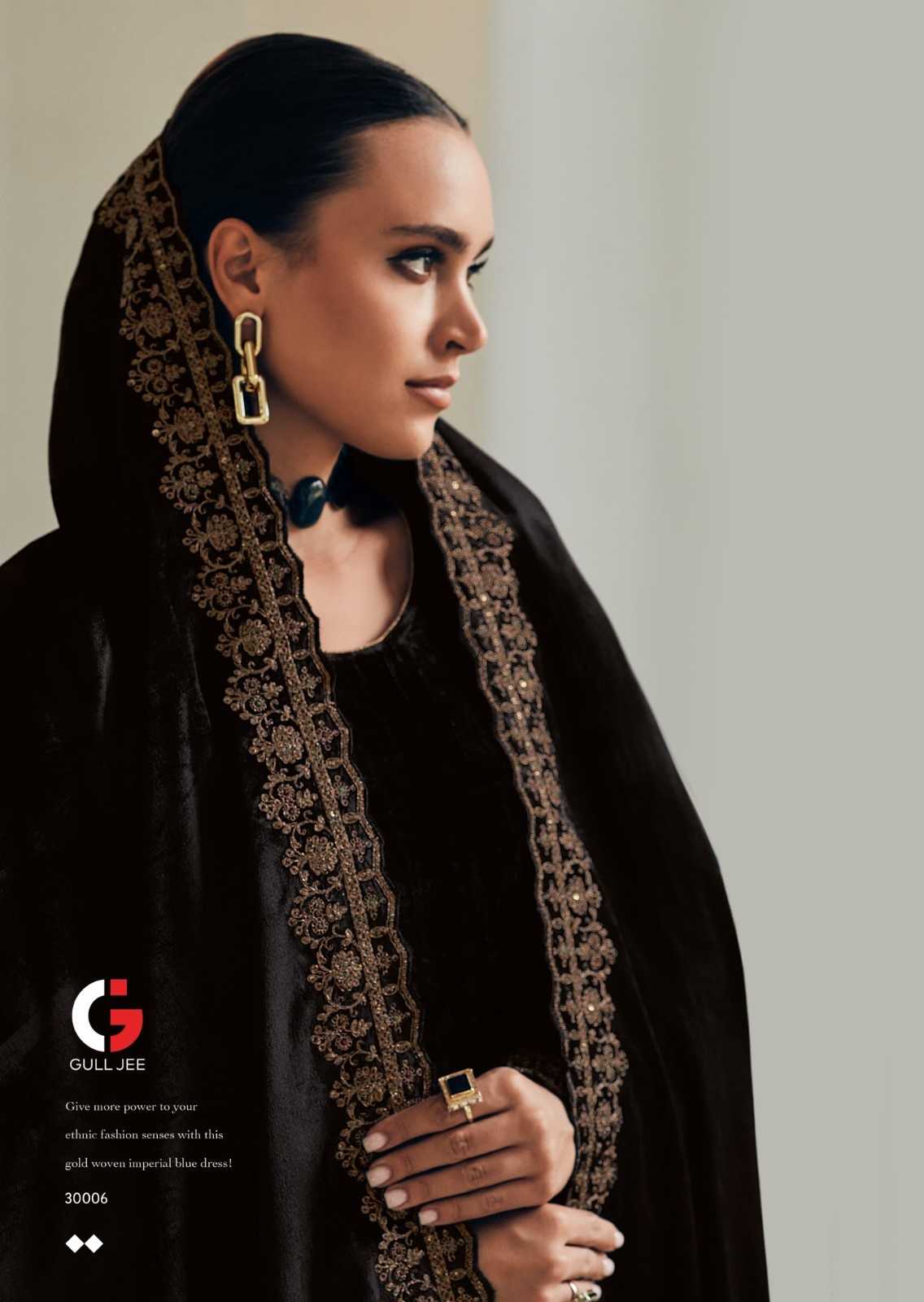 gull jee noor e fiza viscose velvet designer winter suits