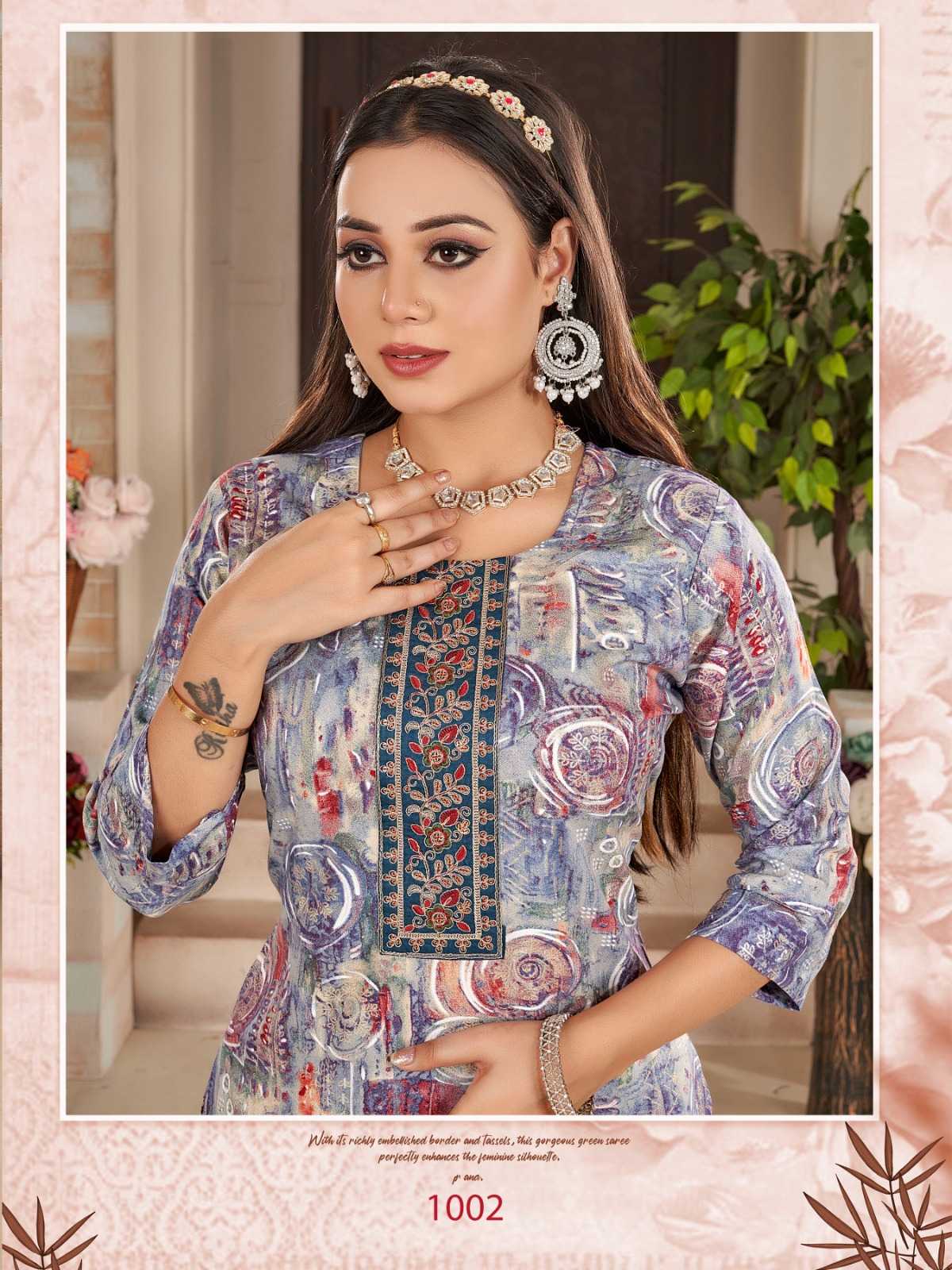 hadippa presents simora trendy rayon straight cut full stitch salwar kameez