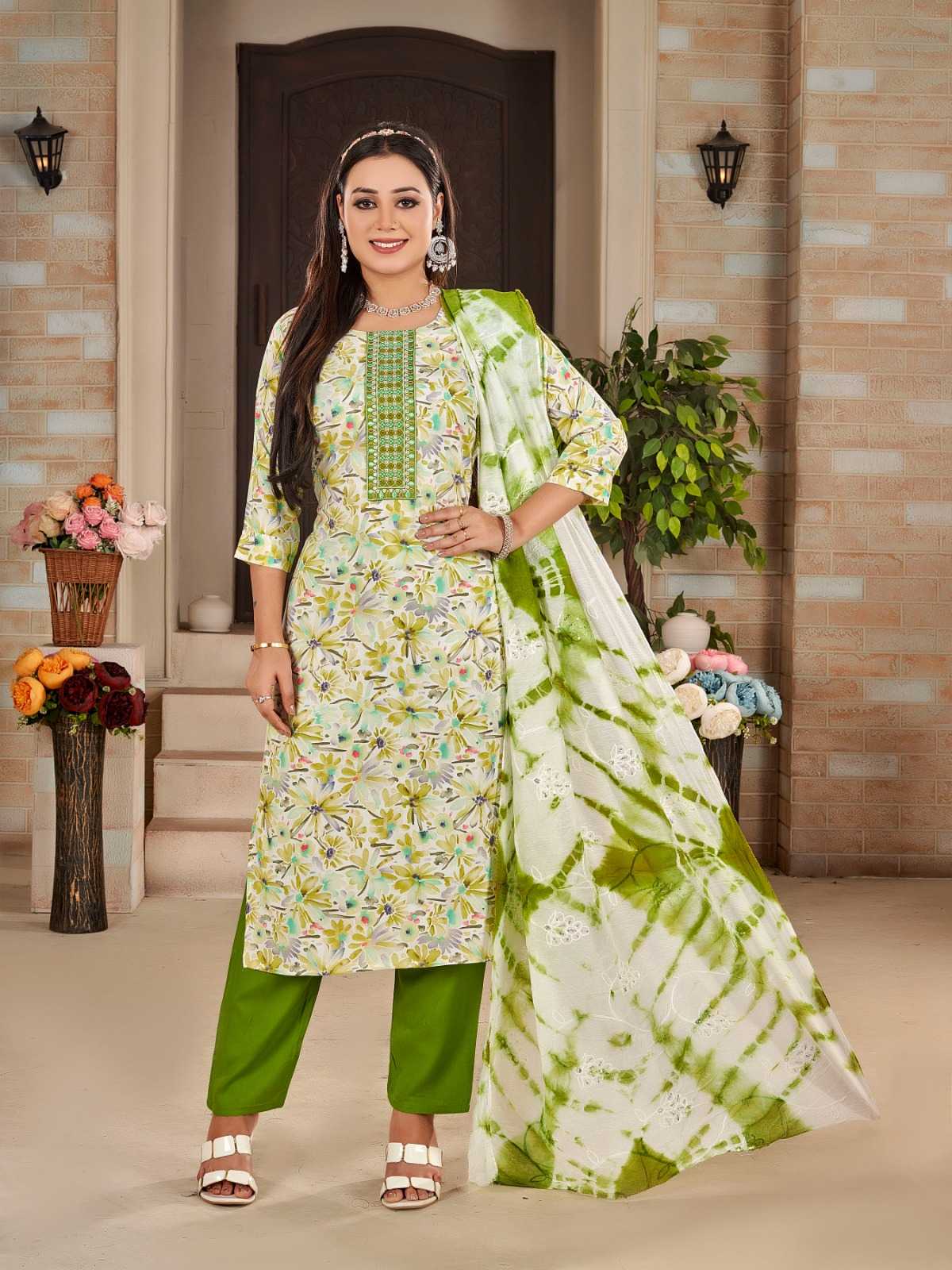 hadippa presents simora trendy rayon straight cut full stitch salwar kameez