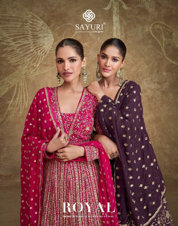 Sayuri Royal Wholesale Real Georgette Designer Gown Catalog