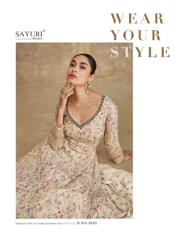 Sayuri Royal Wholesale Real Georgette Designer Gown Catalog