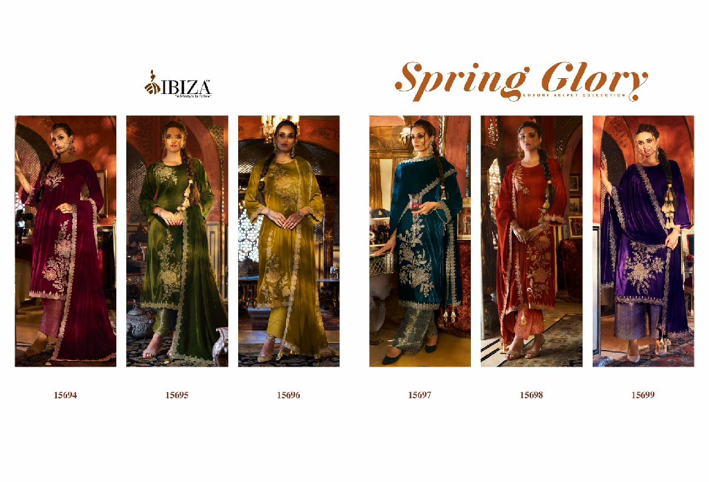 Ibiza Spring Glory Wholesale Pure Corduroy Velvet Winter Salwar Suits