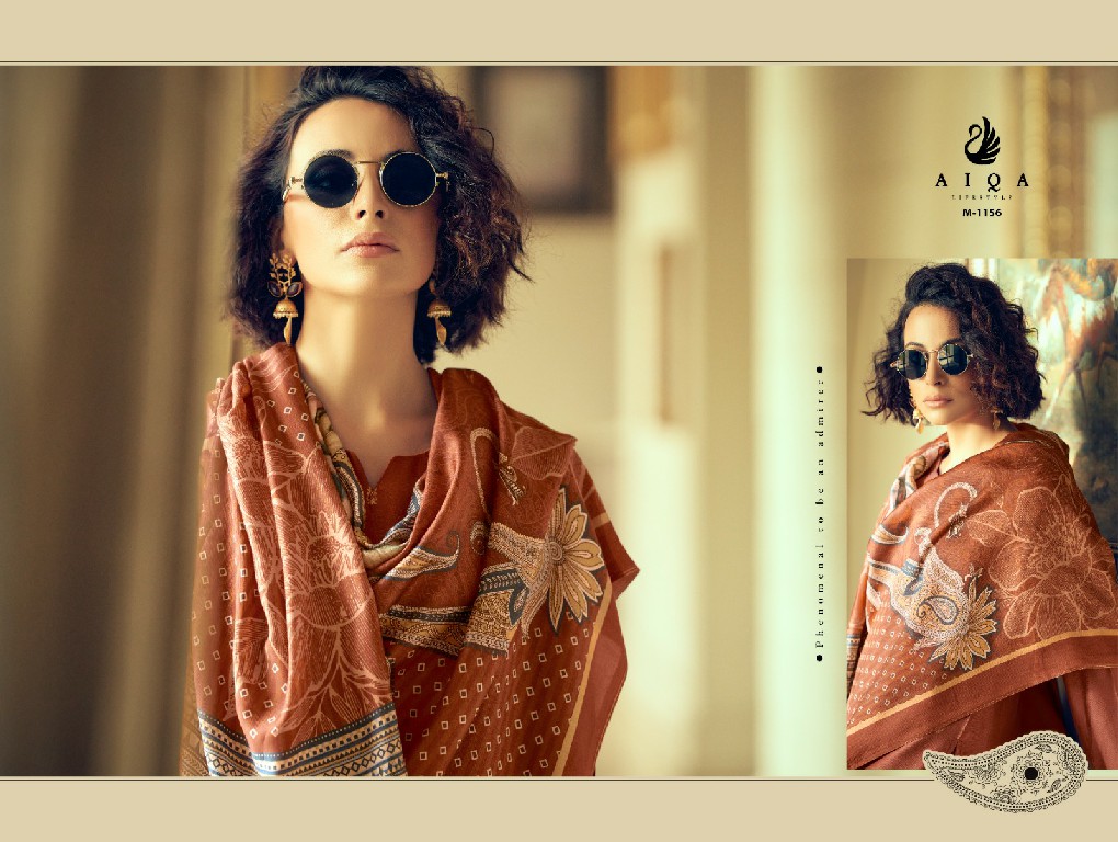 AIQA Nora Wholesale Pure Bemrg Woolen Pashmina Winter Salwar Suits