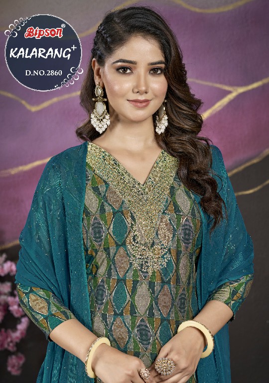 Bipson Kalarang 2860 Wholesale Pure Viscose Muslin With Coding Work Dress Material