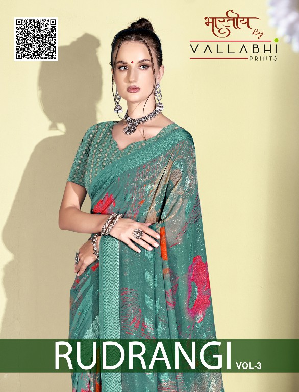 VALLABHI PRINTS RUDRANGI VOL 3 GEORGETTE PRINTED FANCY SAREES