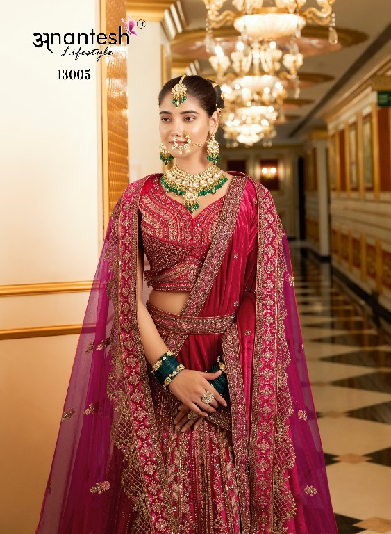 Anantesh Wedding Bride Vol-2 Wholesale Premium Velvet Designer Readymade Lehengas