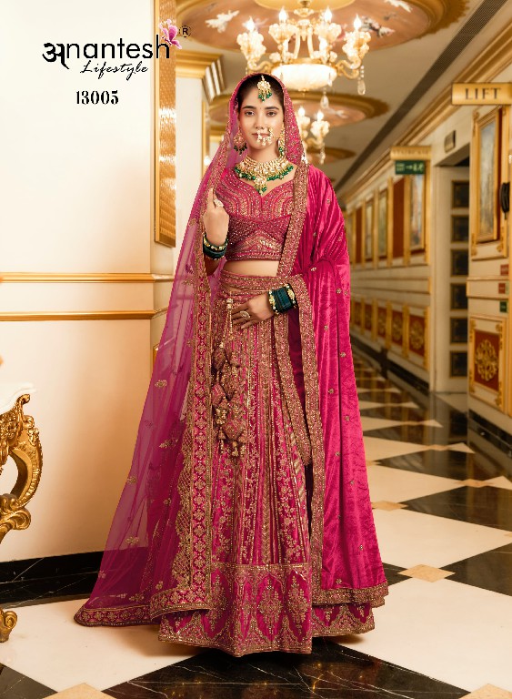 Anantesh Wedding Bride Vol-2 Wholesale Premium Velvet Designer Readymade Lehengas