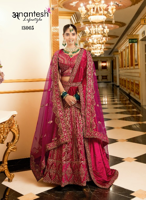 Anantesh Wedding Bride Vol-2 Wholesale Premium Velvet Designer Readymade Lehengas