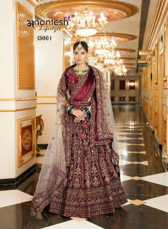 Anantesh Wedding Bride Vol-2 Wholesale Premium Velvet Designer Readymade Lehengas