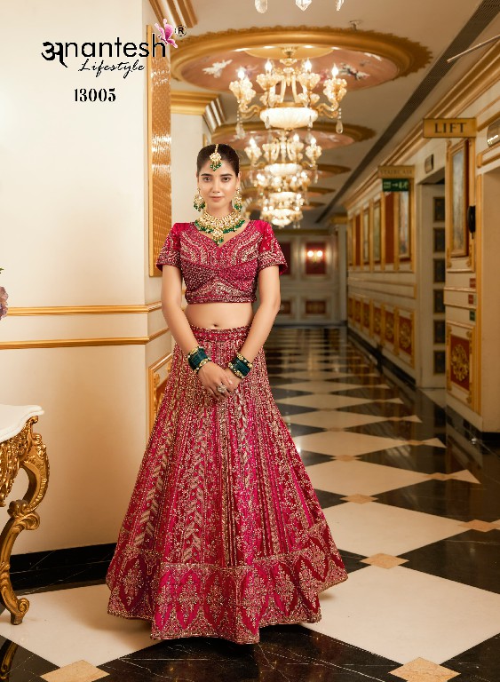 Anantesh Wedding Bride Vol-2 Wholesale Premium Velvet Designer Readymade Lehengas