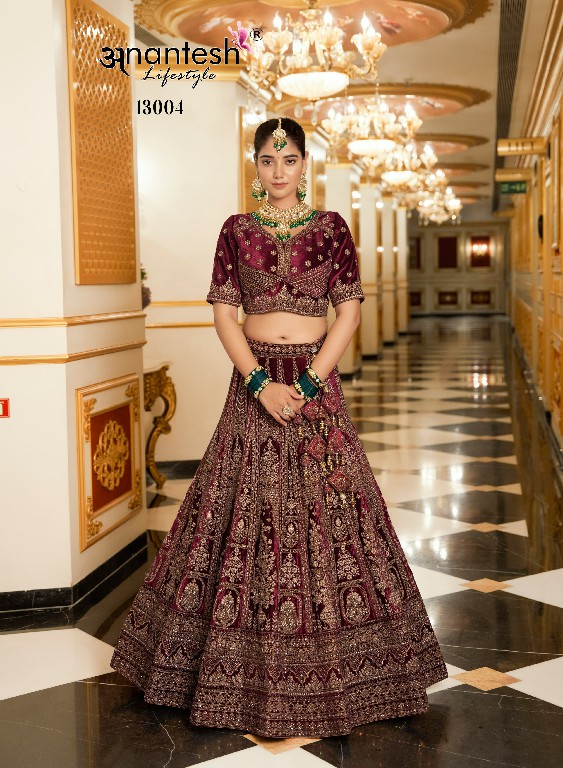 Anantesh Wedding Bride Vol-2 Wholesale Premium Velvet Designer Readymade Lehengas