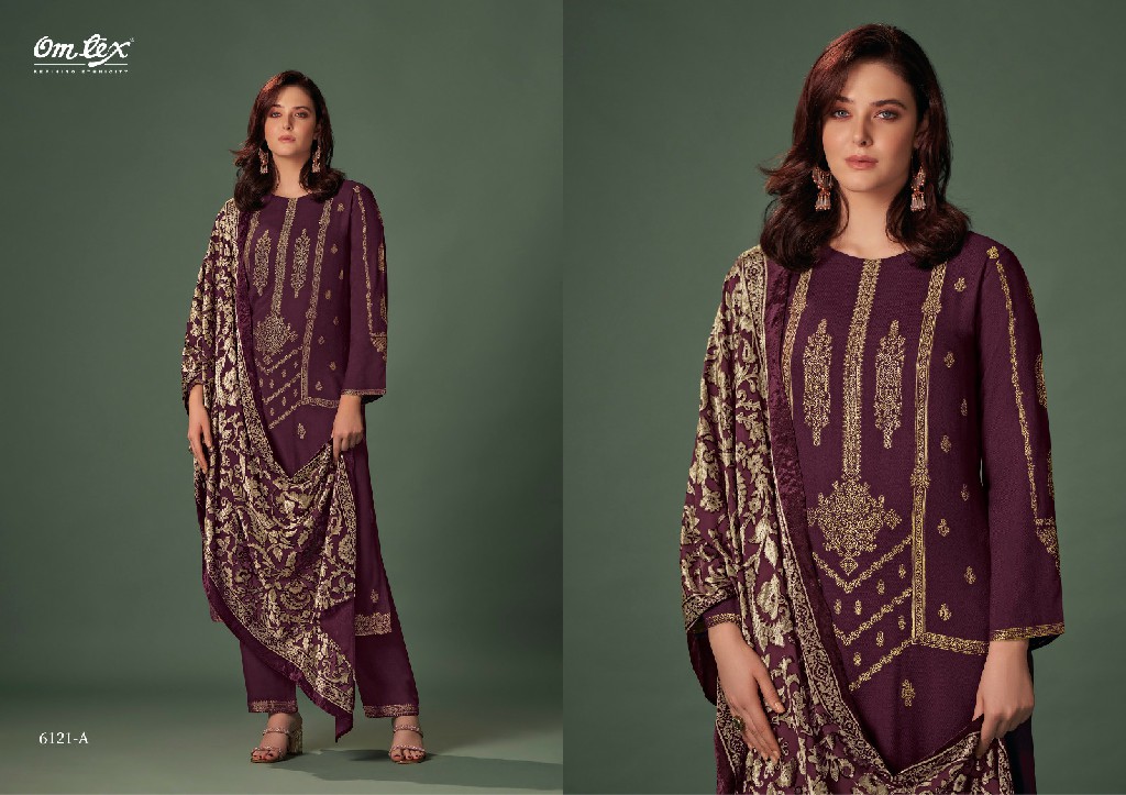 Omtex Sevi Wholesale Pure Pashmina Jacquard Winter Salwar Suits