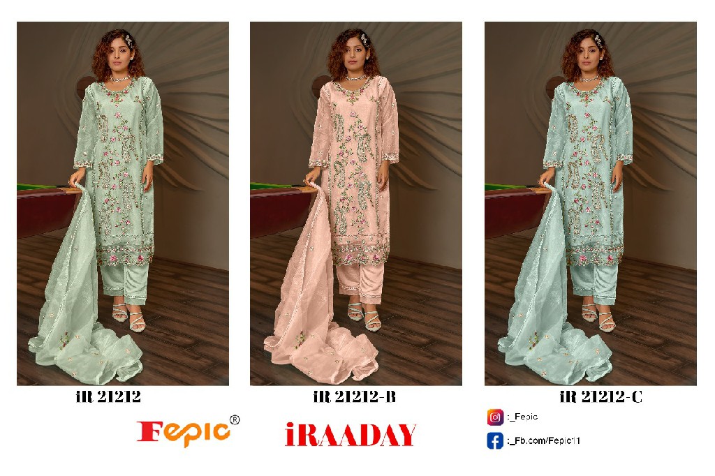 Fepic Iraaday IR-21212 Wholesale Indian Pakistani Salwar Suits