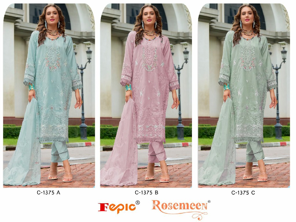 Fepic Rosemeen C-1375 Wholesale Indian Pakistani Salwar Suits