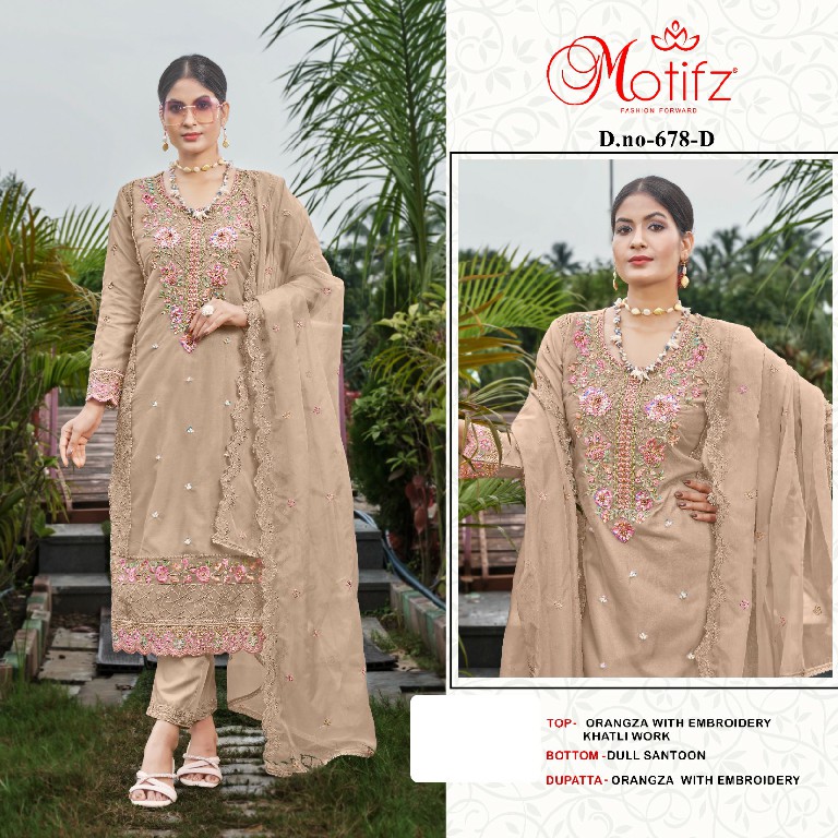 Motifz D.no 678 Wholesale Indian Pakistani Salwar Suits