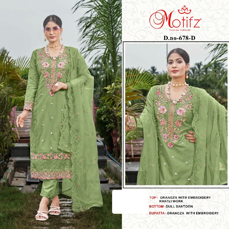 Motifz D.no 678 Wholesale Indian Pakistani Salwar Suits