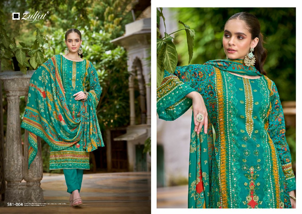 Zulfat Sanjeeda Wholesale Pure Jam Cotton With Embroidery Dress Material