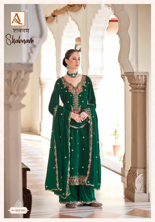 Alok Shabnam Wholesale Premium Velvet With Designer Work Winter Suits