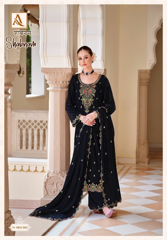 Alok Shabnam Wholesale Premium Velvet With Designer Work Winter Suits