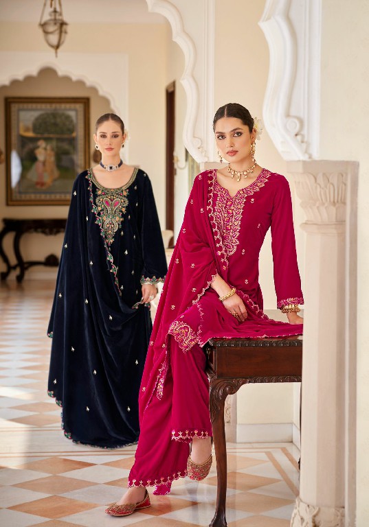 Alok Shabnam Wholesale Premium Velvet With Designer Work Winter Suits