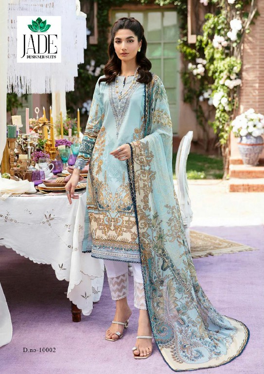 Jade Crimson Exclusive Heavy Lawn Vol-10 Wholesale Printed Dress Material