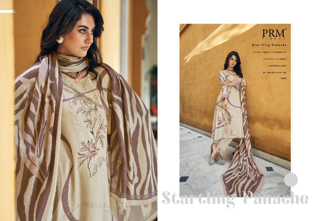 PRM Kanchi Wholesale VIscose Pashmina With Fancy Work Winter Salwar Suits