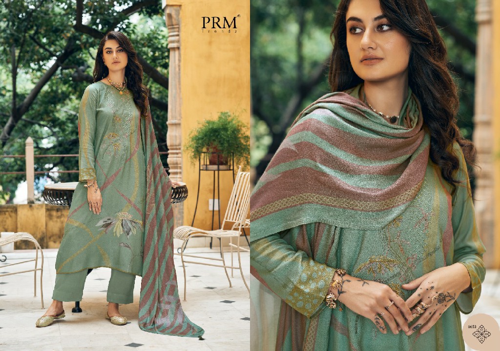 PRM Kanchi Wholesale VIscose Pashmina With Fancy Work Winter Salwar Suits