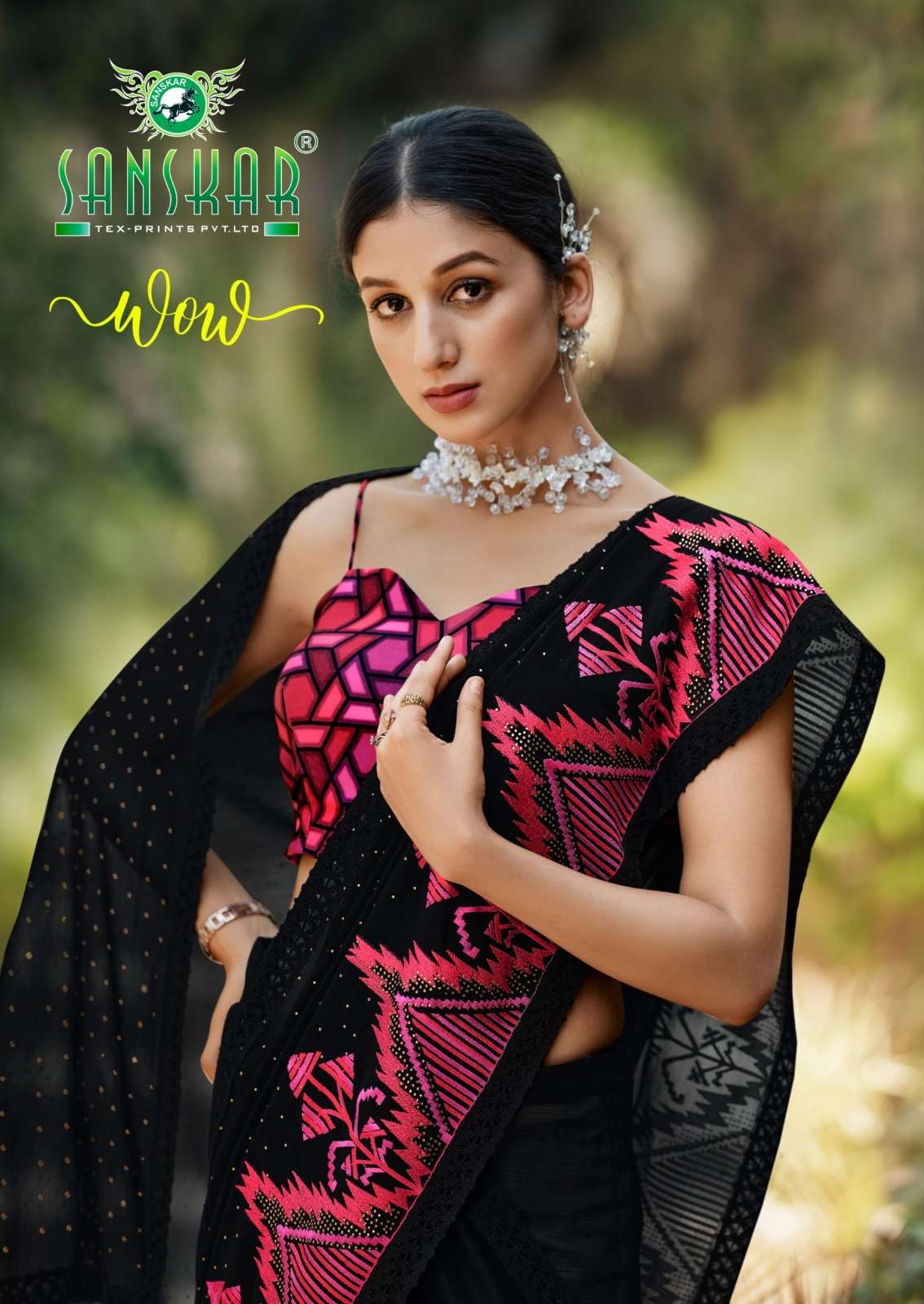 sanskar tex prints wow simmer georgette fancy best saree online