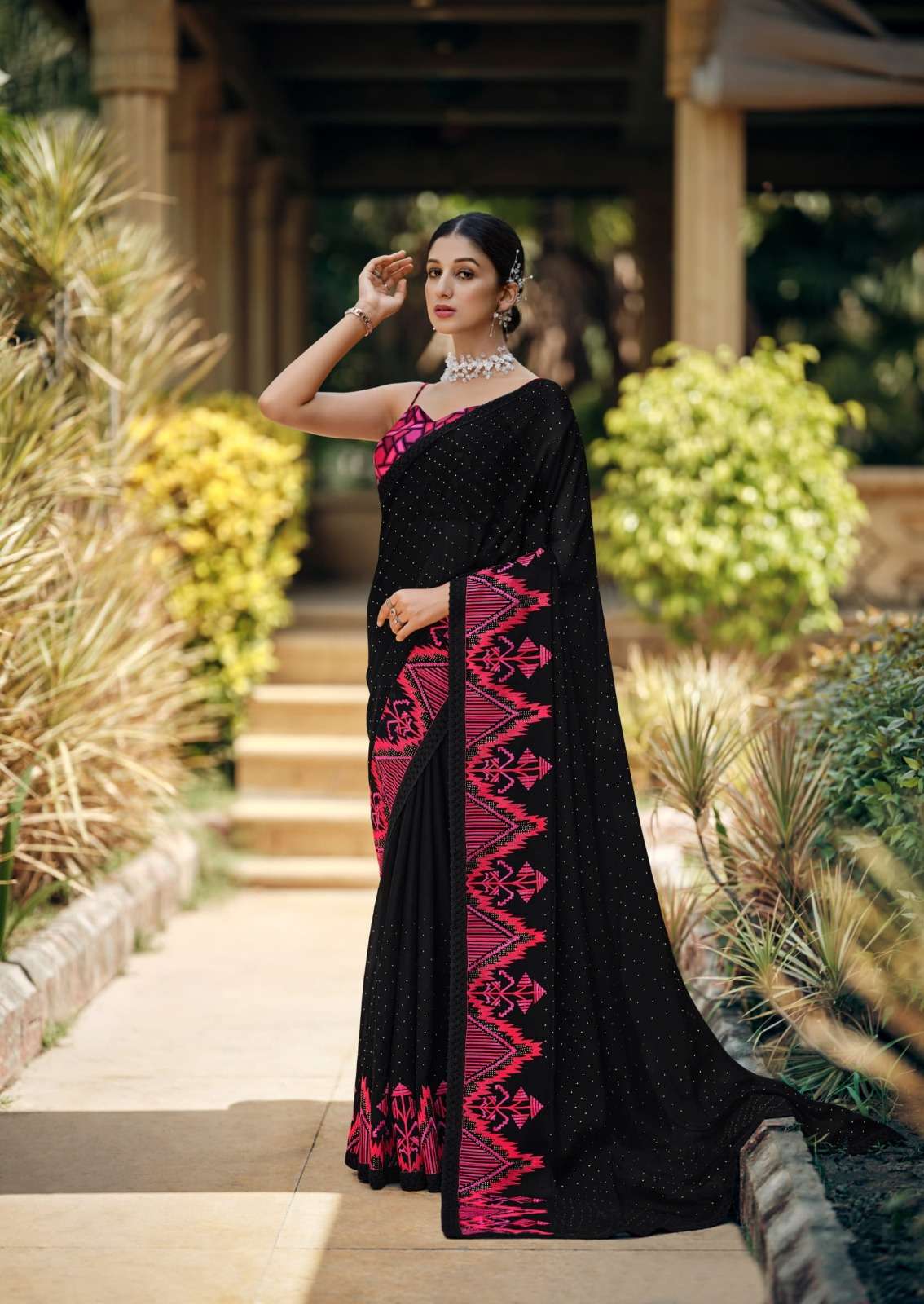 sanskar tex prints wow simmer georgette fancy best saree online