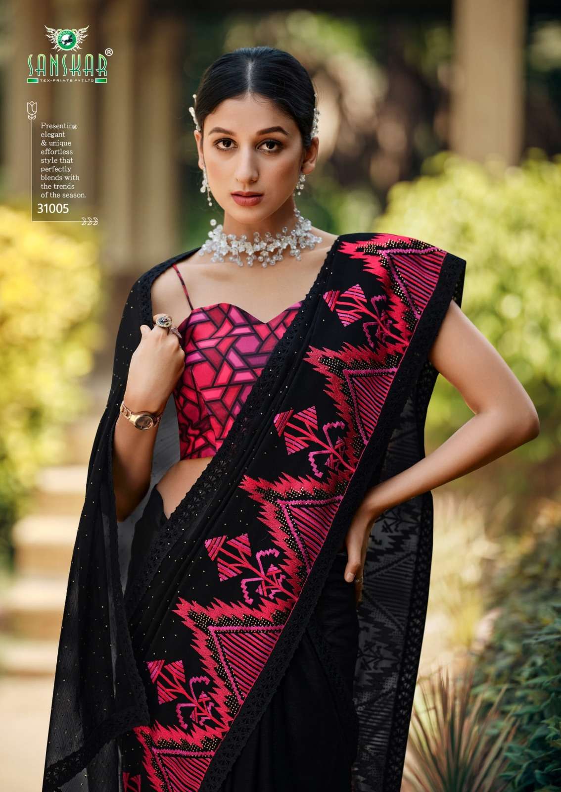 sanskar tex prints wow simmer georgette fancy best saree online