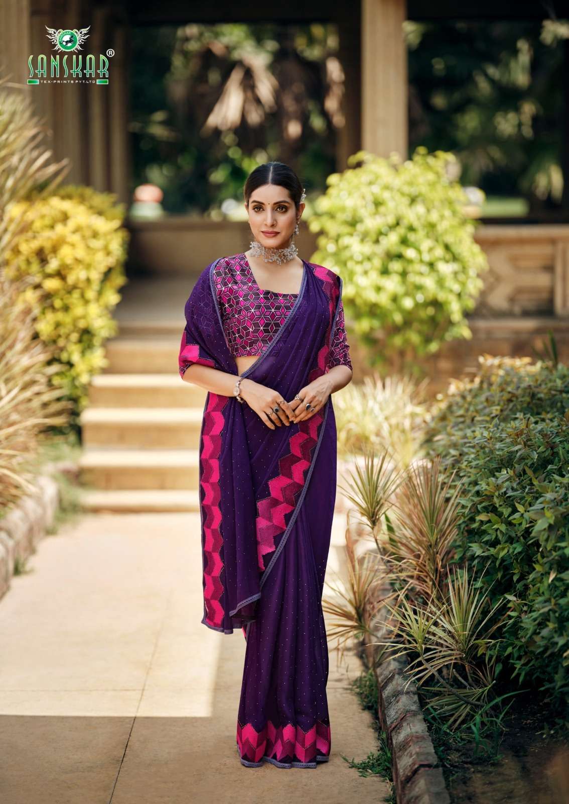 sanskar tex prints wow simmer georgette fancy best saree online