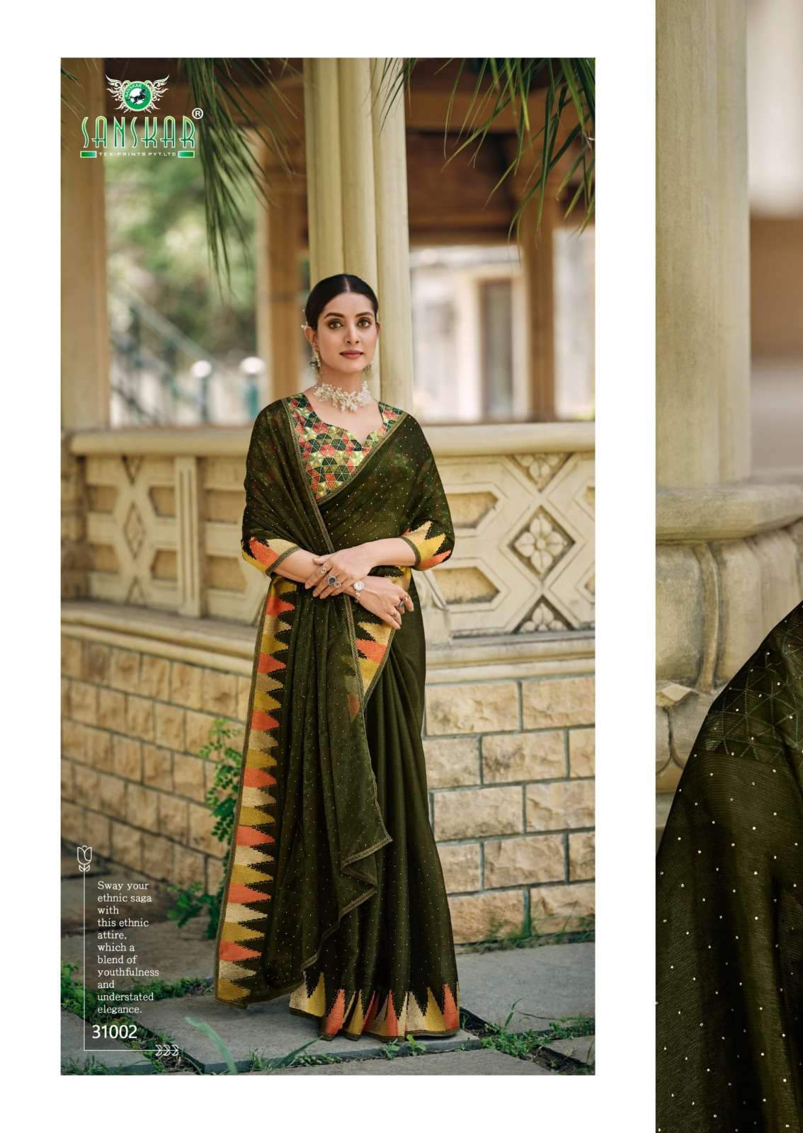 sanskar tex prints wow simmer georgette fancy best saree online