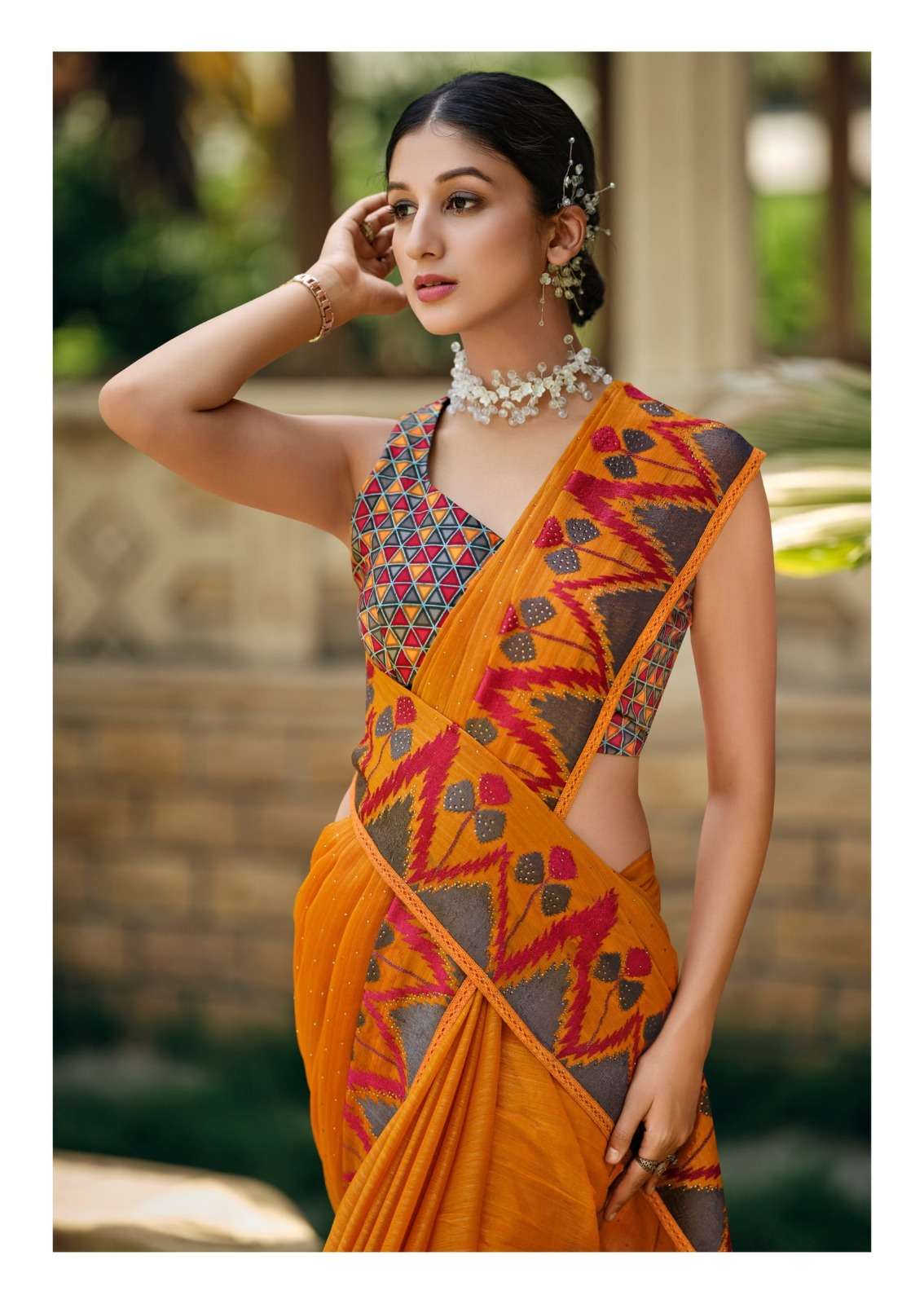 sanskar tex prints wow simmer georgette fancy best saree online