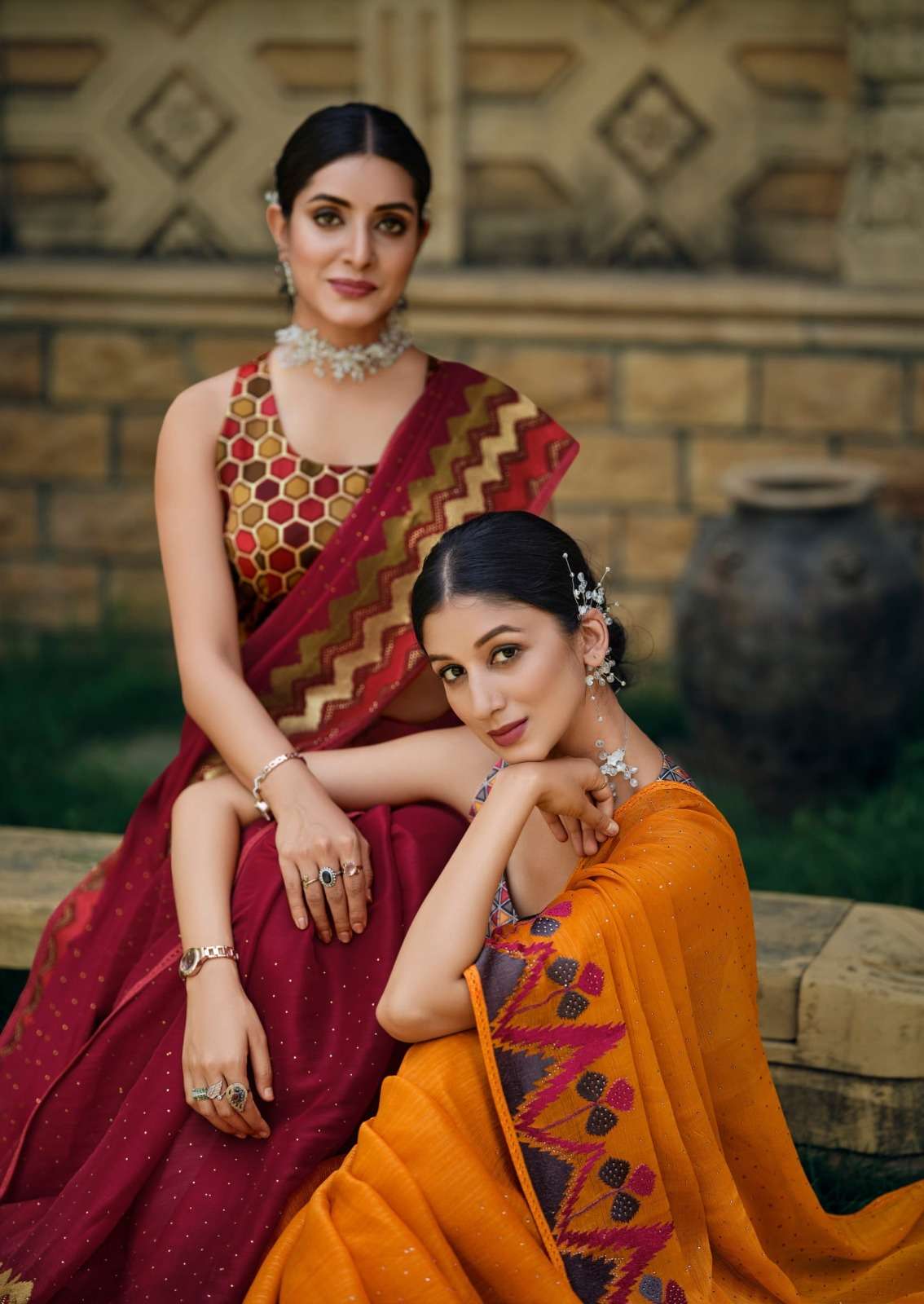 sanskar tex prints wow simmer georgette fancy best saree online