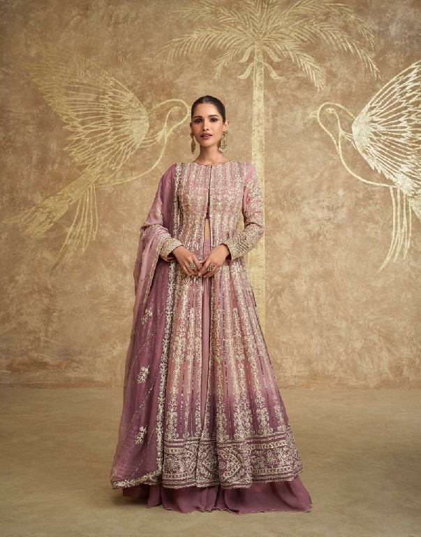 sayuri designer sawaria readymade georgette exclusive gown set