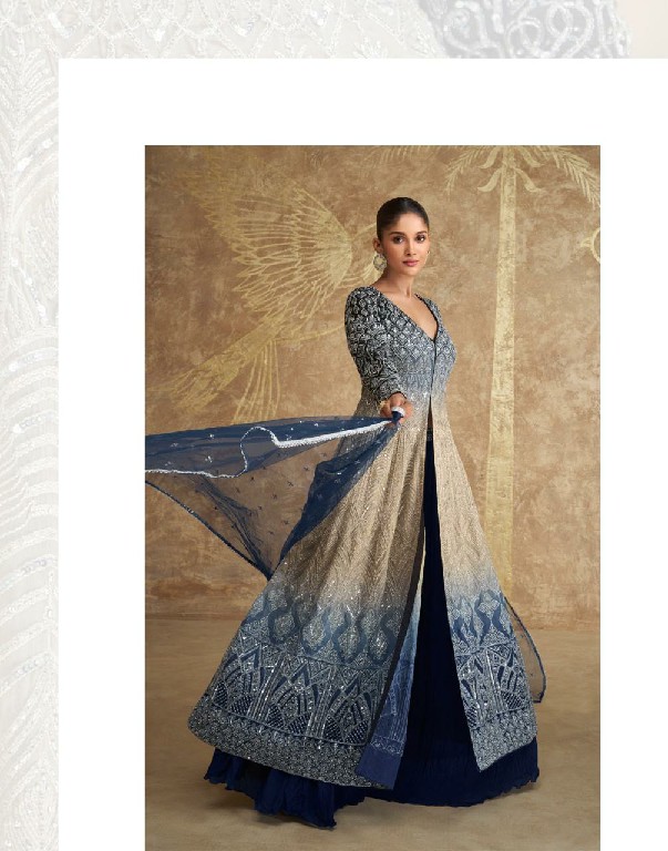 sayuri designer sawaria readymade georgette exclusive gown set