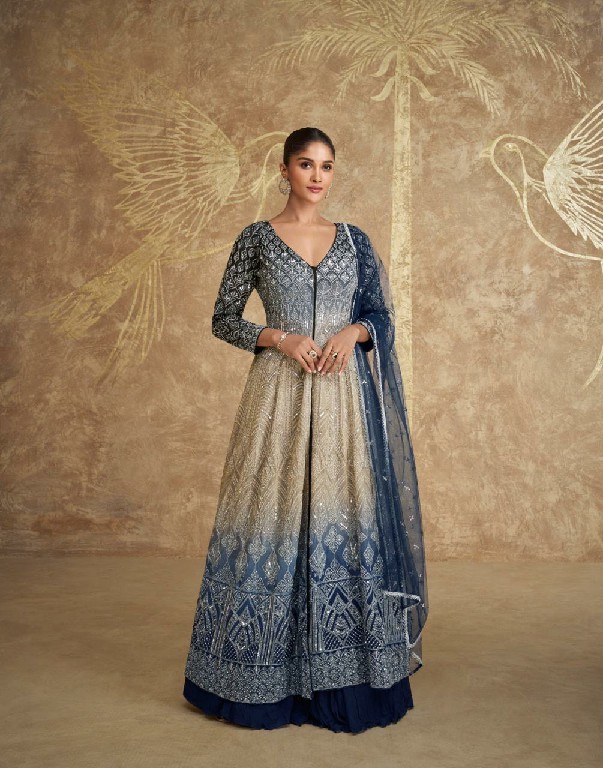 sayuri designer sawaria readymade georgette exclusive gown set