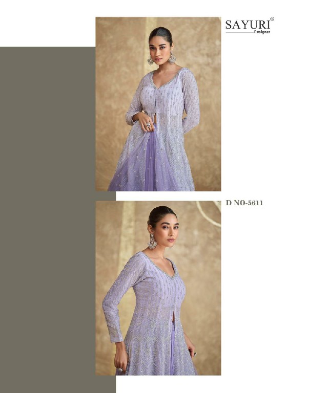 sayuri designer sawaria readymade georgette exclusive gown set