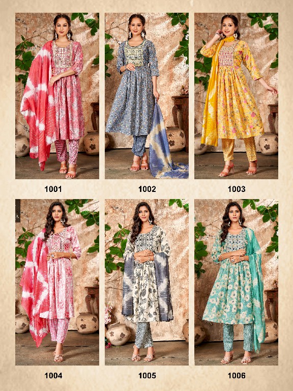 Krishna Deepika Vol-2 Wholesale Capsule Print Naira Cut Tops With Pant And Dupatta