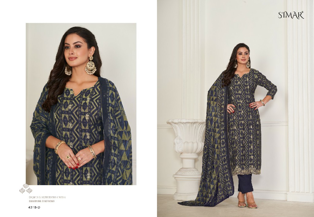 Omtex Simar Rimona Wholesale Special Viscose With Embroidery Work Salwar Suits