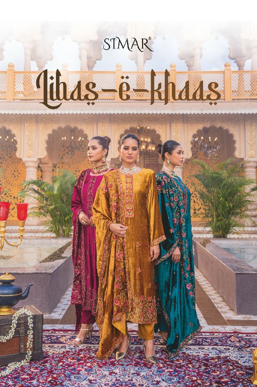 Glossy Simar Libas E Khaas Wholesale Pure VIscose Velvet Winter Salwar Suits