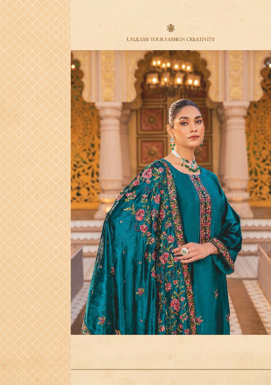 Glossy Simar Libas E Khaas Wholesale Pure VIscose Velvet Winter Salwar Suits