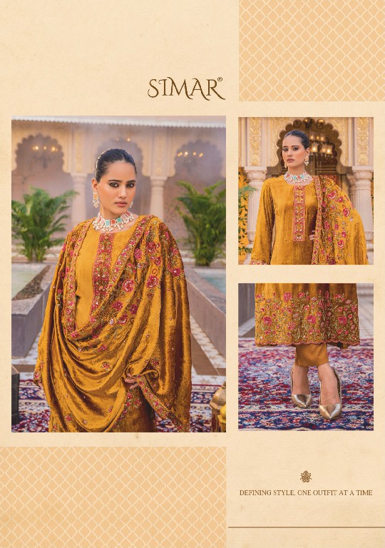 Glossy Simar Libas E Khaas Wholesale Pure VIscose Velvet Winter Salwar Suits