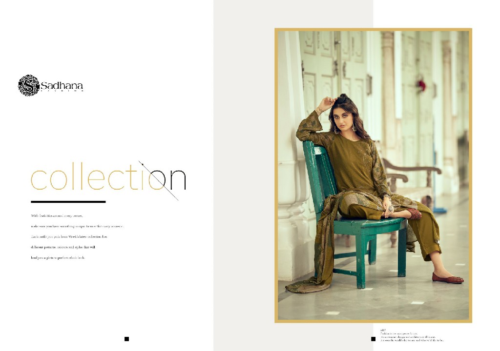 Sadhana Azara Wholesale Viscose Pashmina With Fancy Work Winter Suits