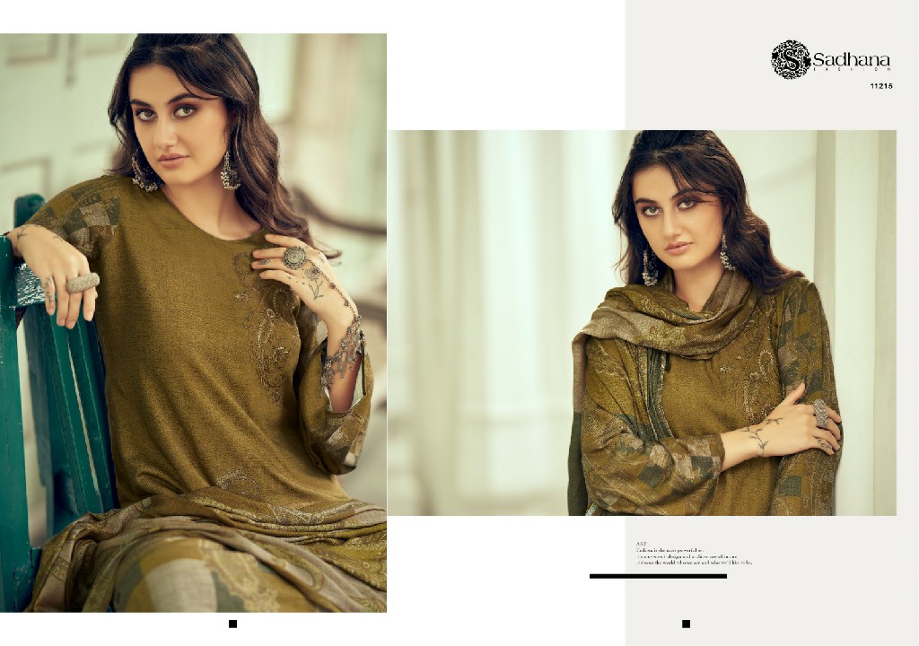Sadhana Azara Wholesale Viscose Pashmina With Fancy Work Winter Suits